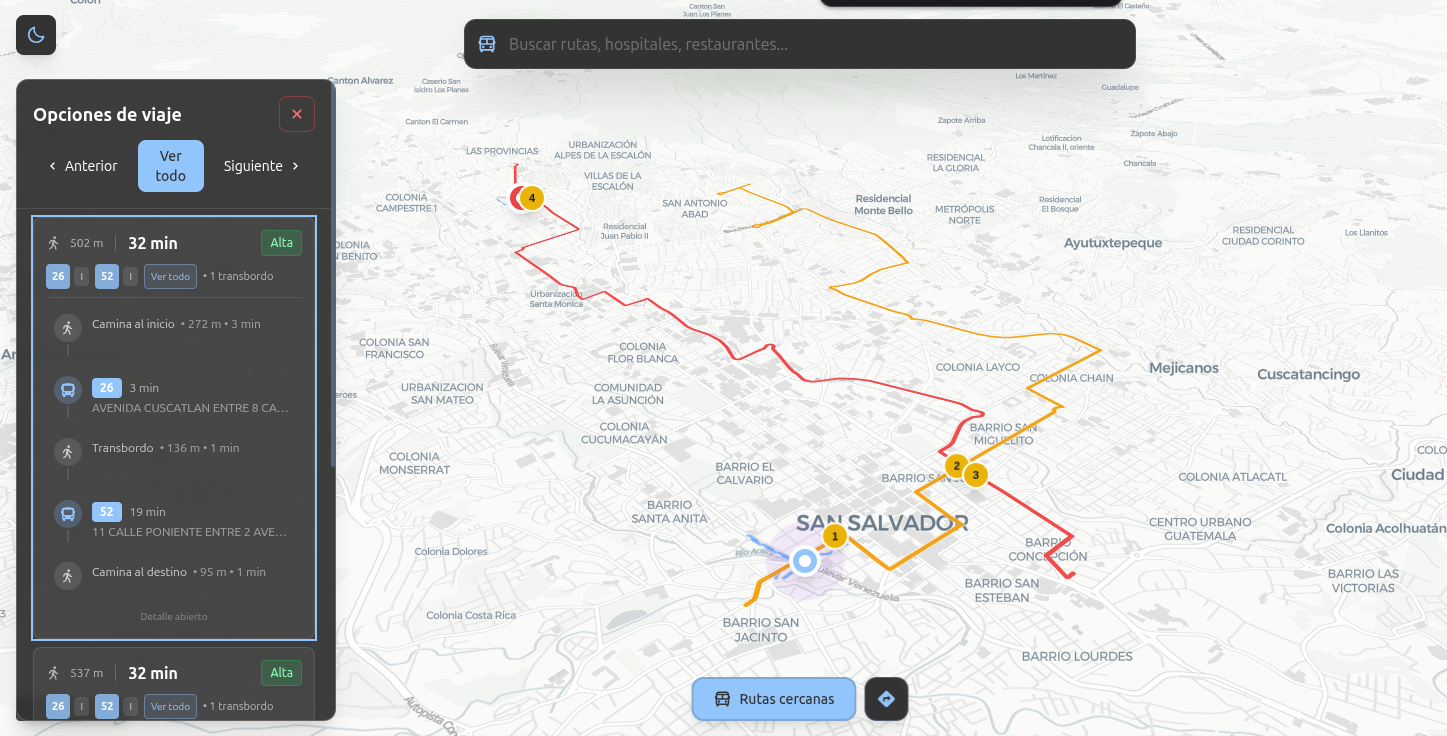 Captura de pantalla del proyecto ChivoMap
