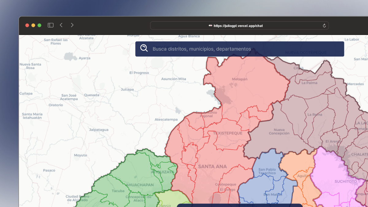 Captura de pantalla del proyecto ChivoMap